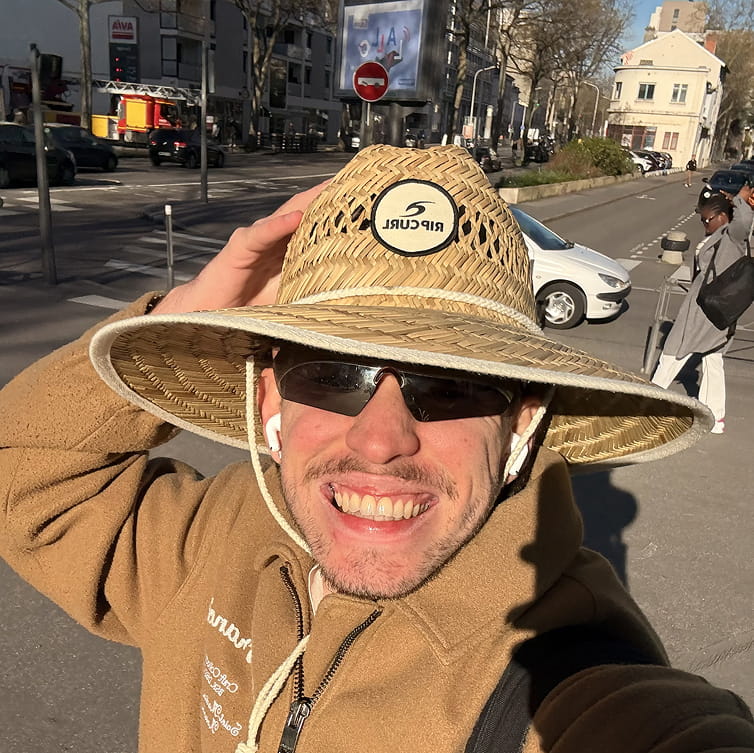 Antoine Lefebvre en train de travailler